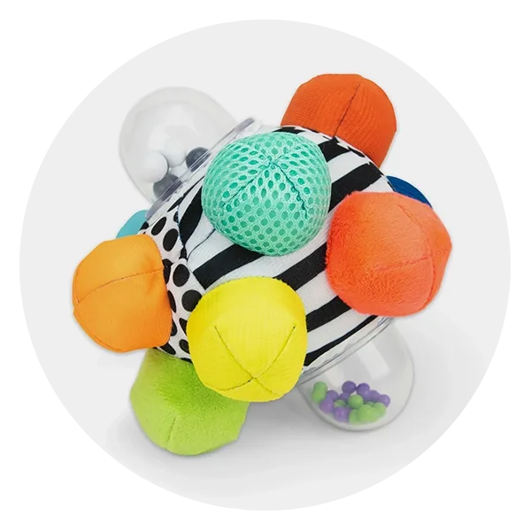 Sassy Bumpy Ball Developmental Baby Toy Inspires Motor Skills
