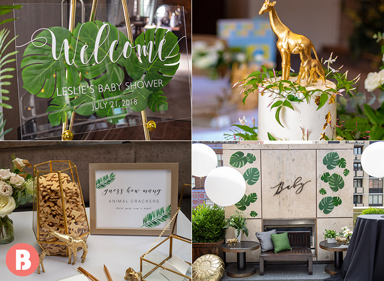 elegant safari theme baby shower