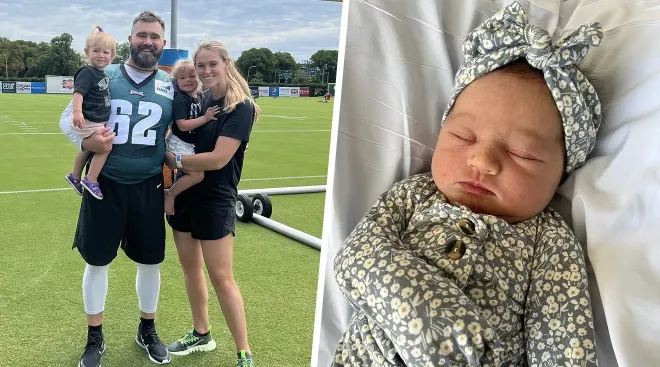 Jason Kelce's Daughter Makes First Appearance at NFL Game in Family Photos