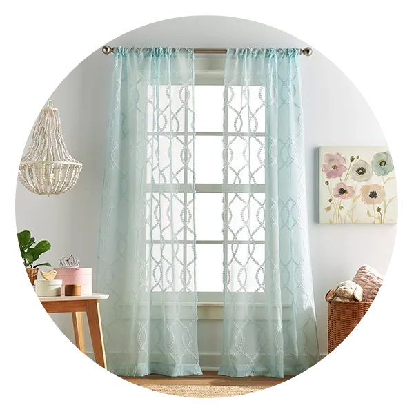 Dream Factory Audrey Window Curtain Panels