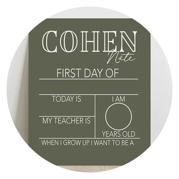 Moms 1st day of School  School signs, Signs for mom, School chalkboard