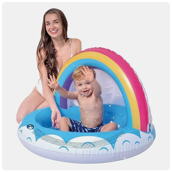 Touchxel Inflatable Shade Kiddie Pool