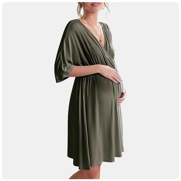 birthing dressing gown Angel Maternity Grace Maternity & Nursing Robe