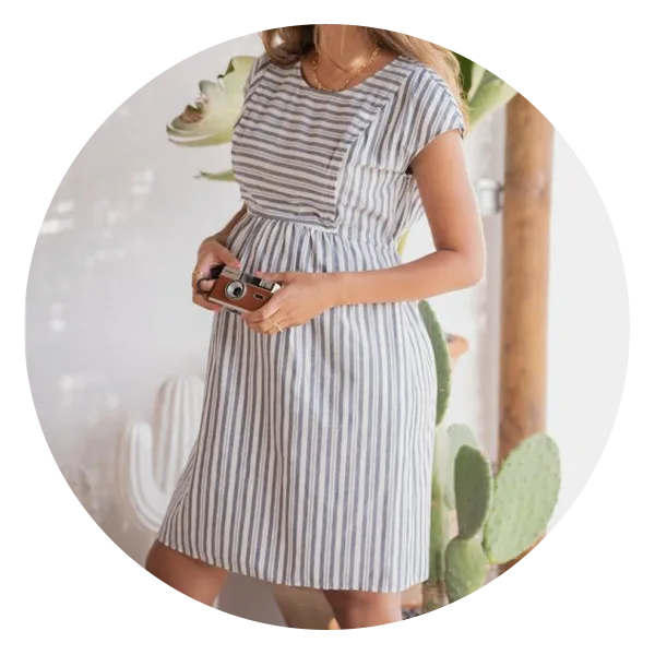 4 Maternity Outfits for the End of Summer