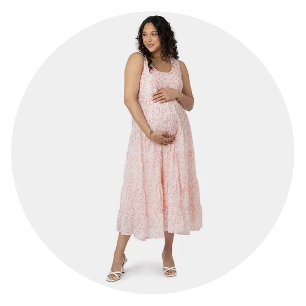 Love a Tiered Dress - popular maternity/breastfeeding style by