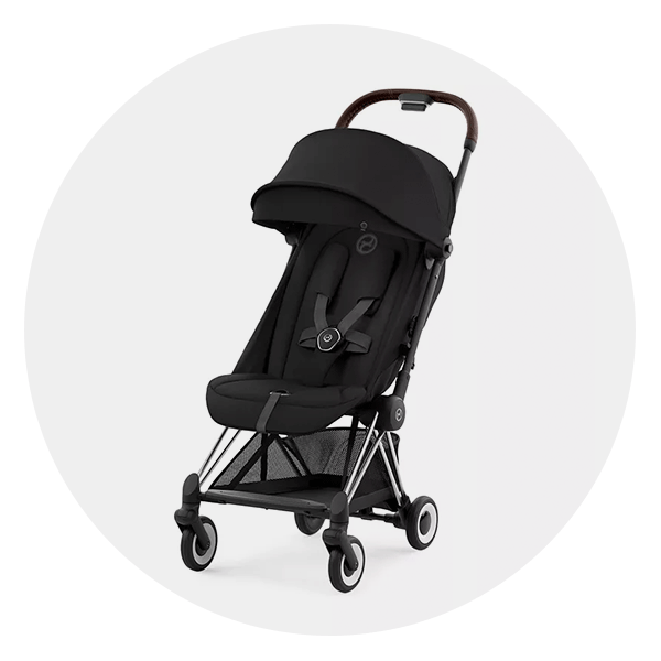 COYA Compact Lightweight Travel Ready Stroller in Chrome