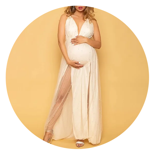 Best Maternity Dress for Photoshoots or Baby Showers - Straight A Style