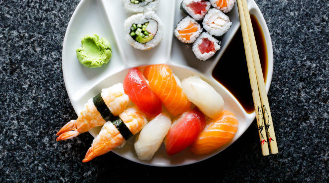 The best time for sushi is anytime with your friends