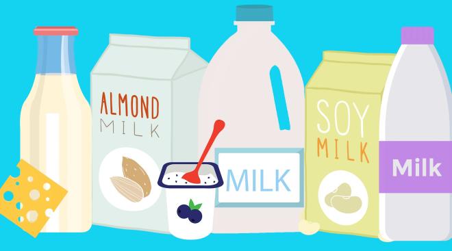 milk products chart for kids