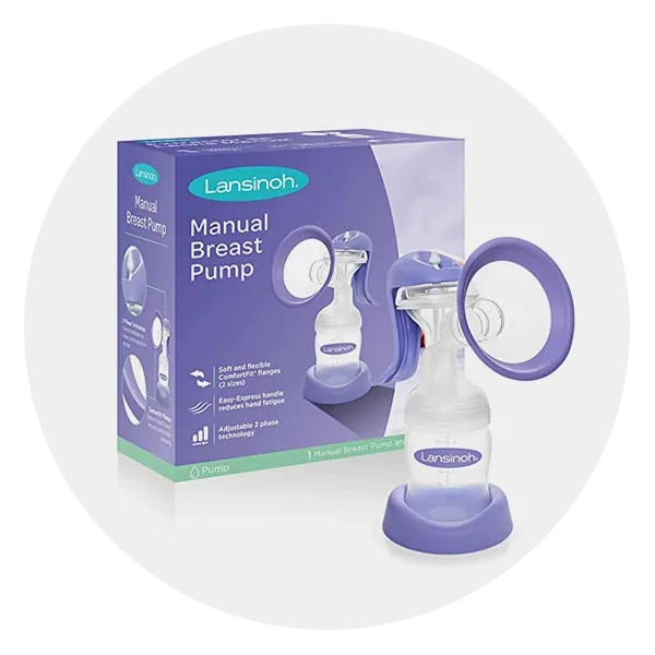 Lansinoh Manual Breast Pump Hand Pump for Breastfeeding