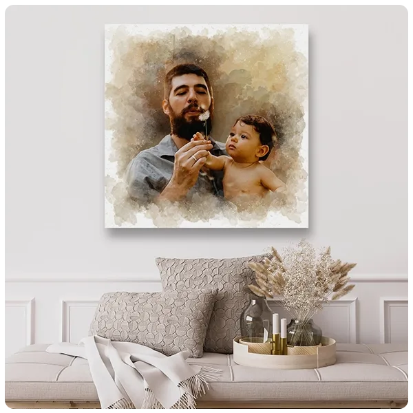 HomeHaps Watercolor Portrait