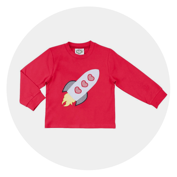 Red Knit Valentine Rocket Shirt