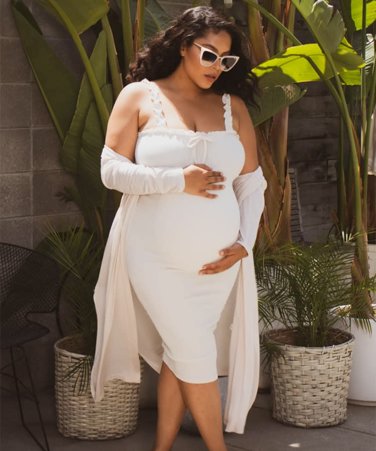 The rise of bare bump maternity fashion – and how to make it work