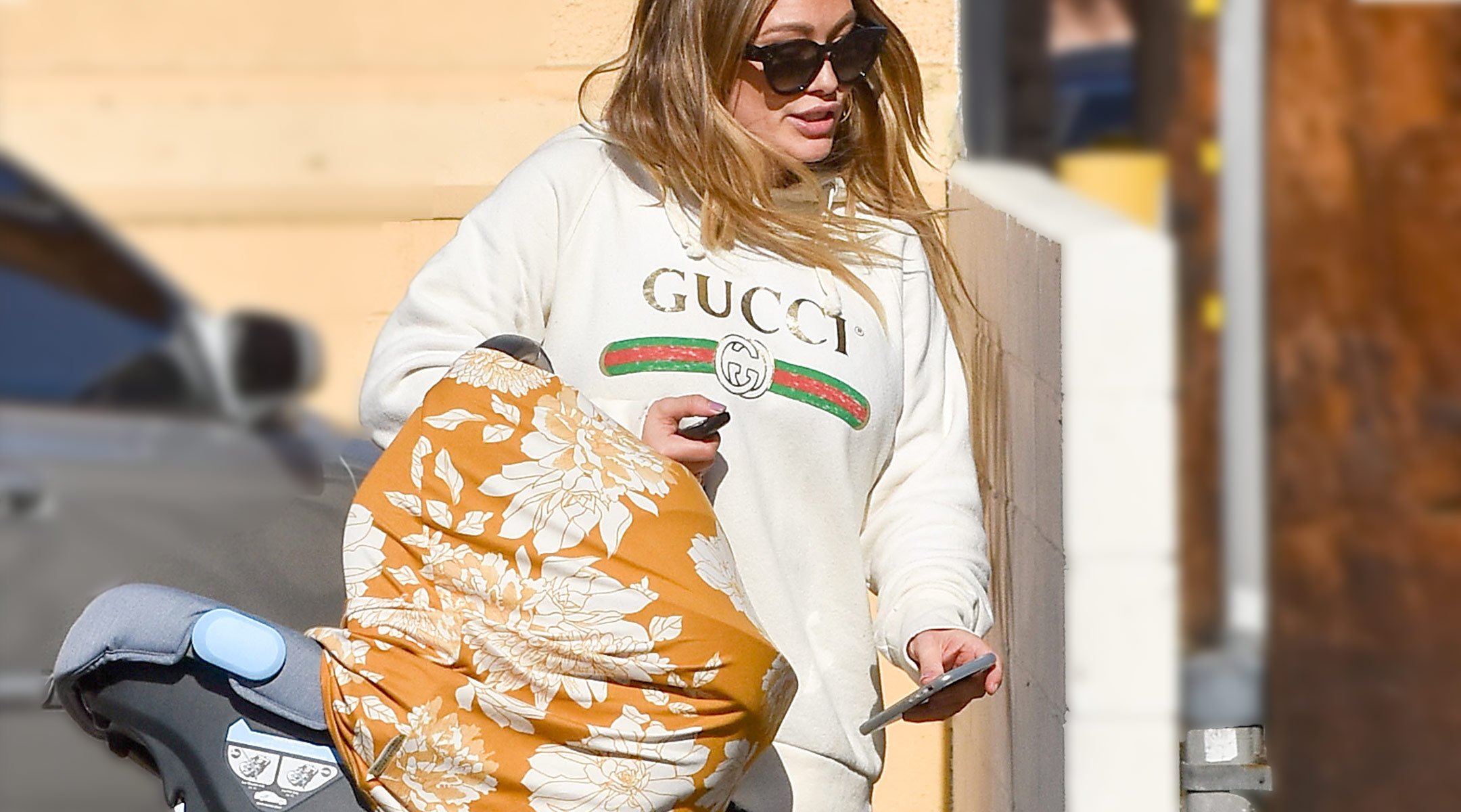 hilary duff commensurates about her baby that has colic