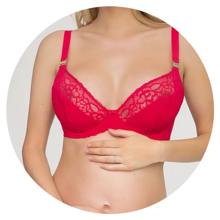 Ann Summers sexy lace non-padded flexi wire nursing bra in red