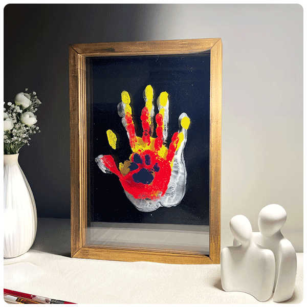 OlachezDeco Family Handprint Frame Kit