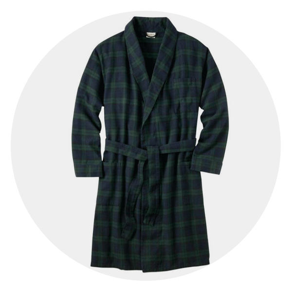 L.L. Bean Scotch Plaid Flannel Robe