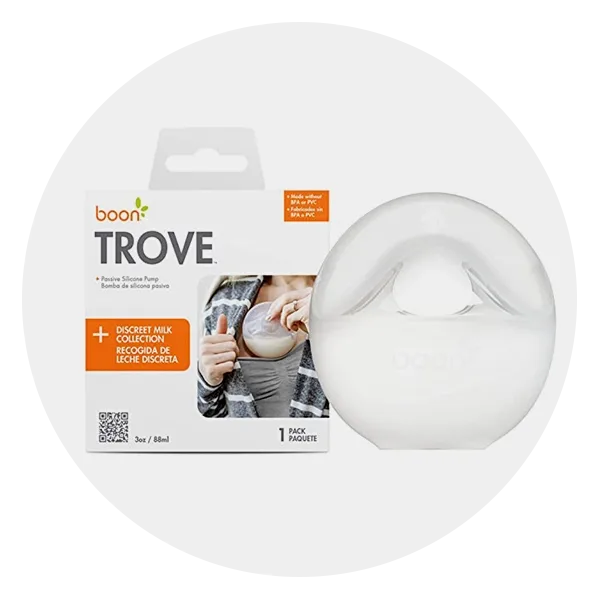 Boon Trove - Manual Breast Pump - Silicone Breast Milk Collector Shell