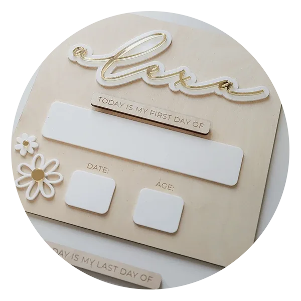 Casa Viera Interchangeable Back to School Sign 