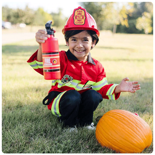 Melissa & Doug Fire Chief Role Play Costume Set