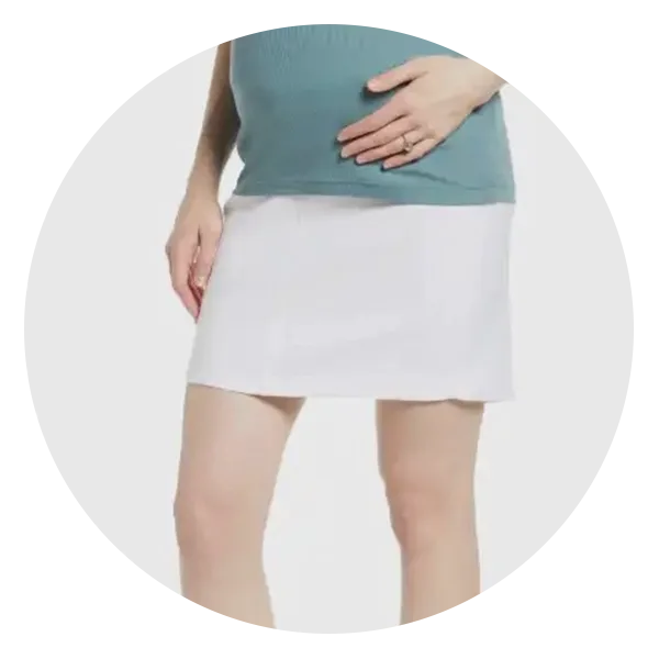 White Maternity Cotton Bike Shorts - Super Soft & Stretchy – Angel Maternity  USA