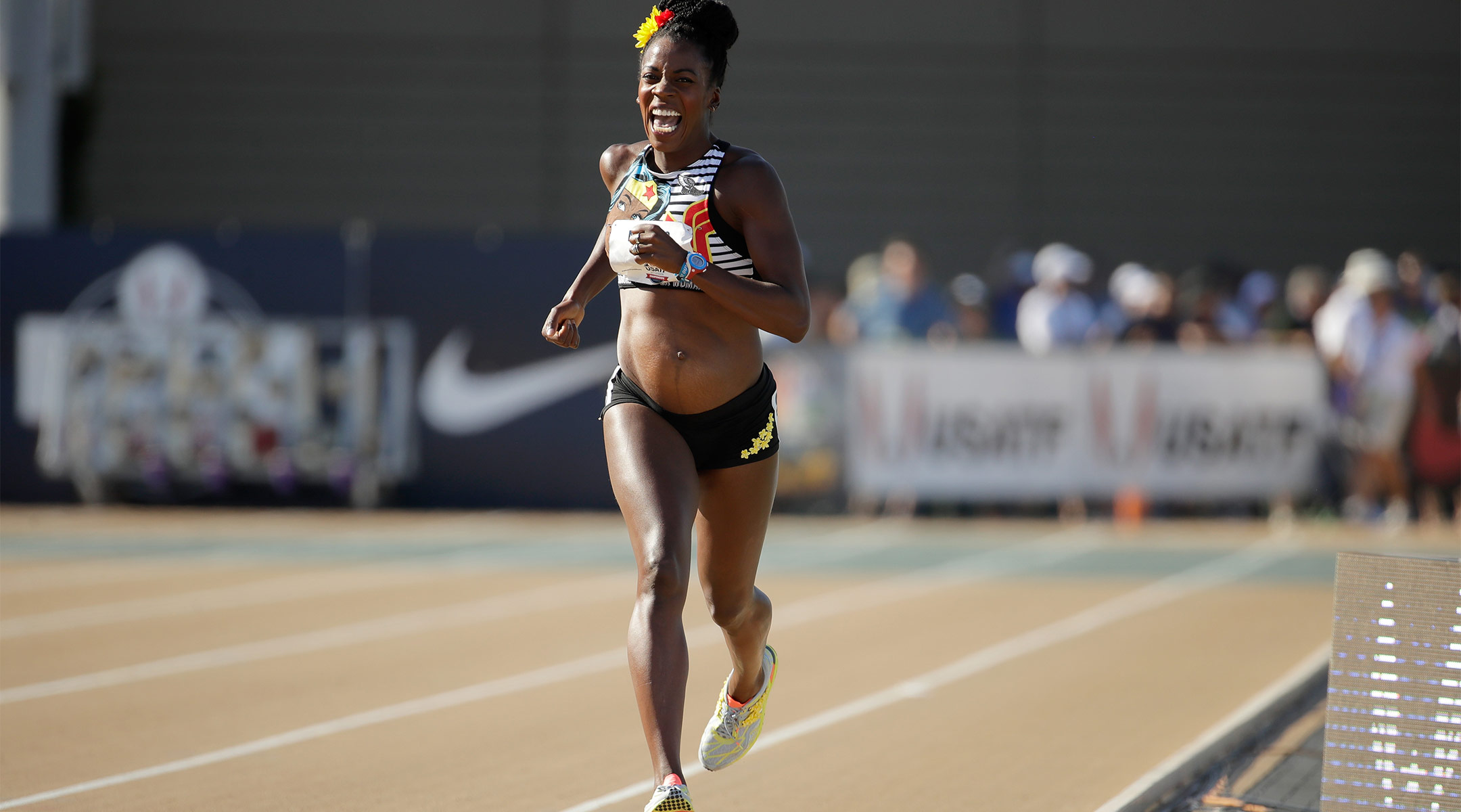 alysia montano track runner, racing while she's pregnant