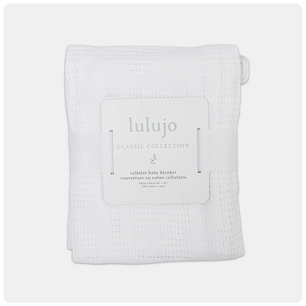 Lulujo Knitted Cellular Blanket
