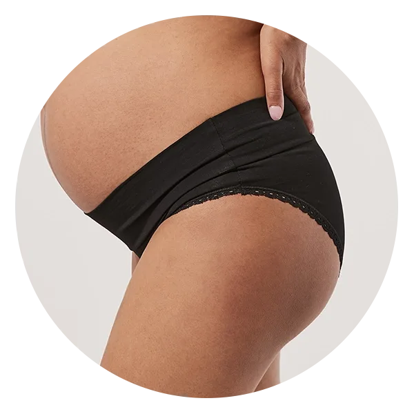 Women's Maternity High Waist Underwear Pregnancy Seamless Soft Hipster  Panties Over Bump, 1 Pack