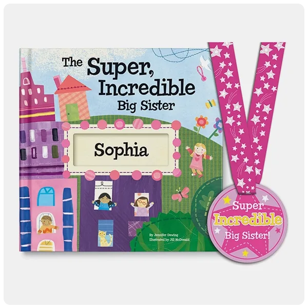 I See Me! “The Super, Incredible Big Sister” Personalized Book with Medal