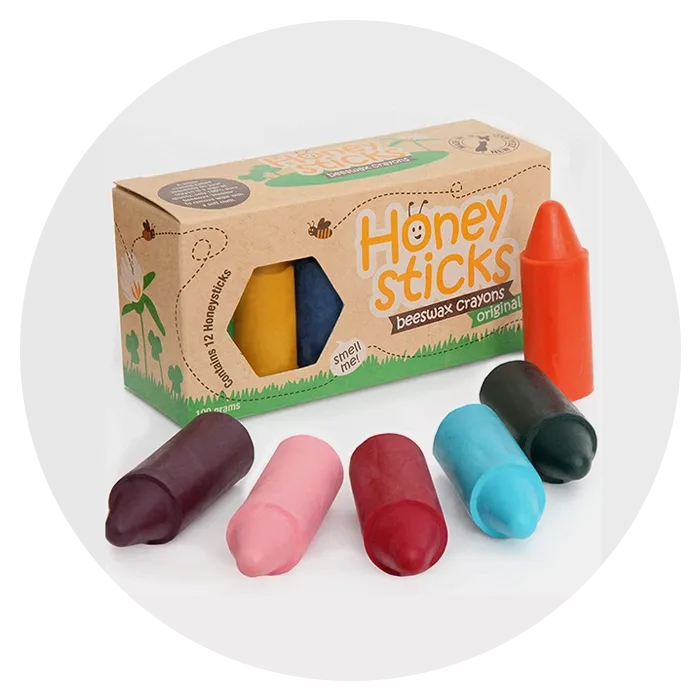 Honeysticks Beeswax Crayons Gift for 1 Year Old
