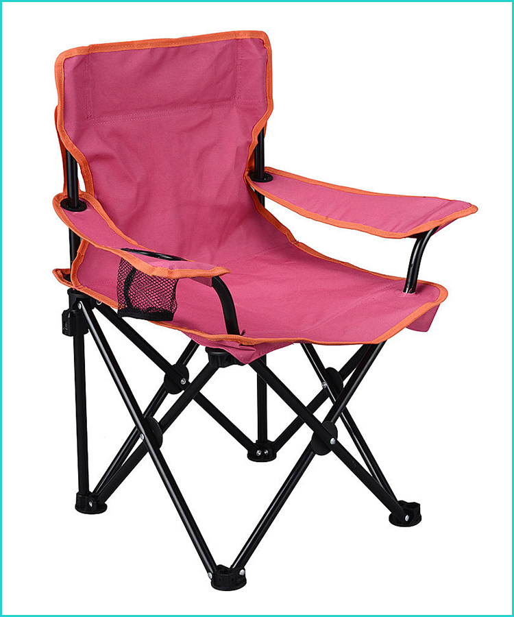 Elnsivo Kids Little Bee Camping Folding Lawn Chair Beach Portable Lightweight Chairs with Easy Carry Bag Gift for Girls and Boys for Hiking Fishing 