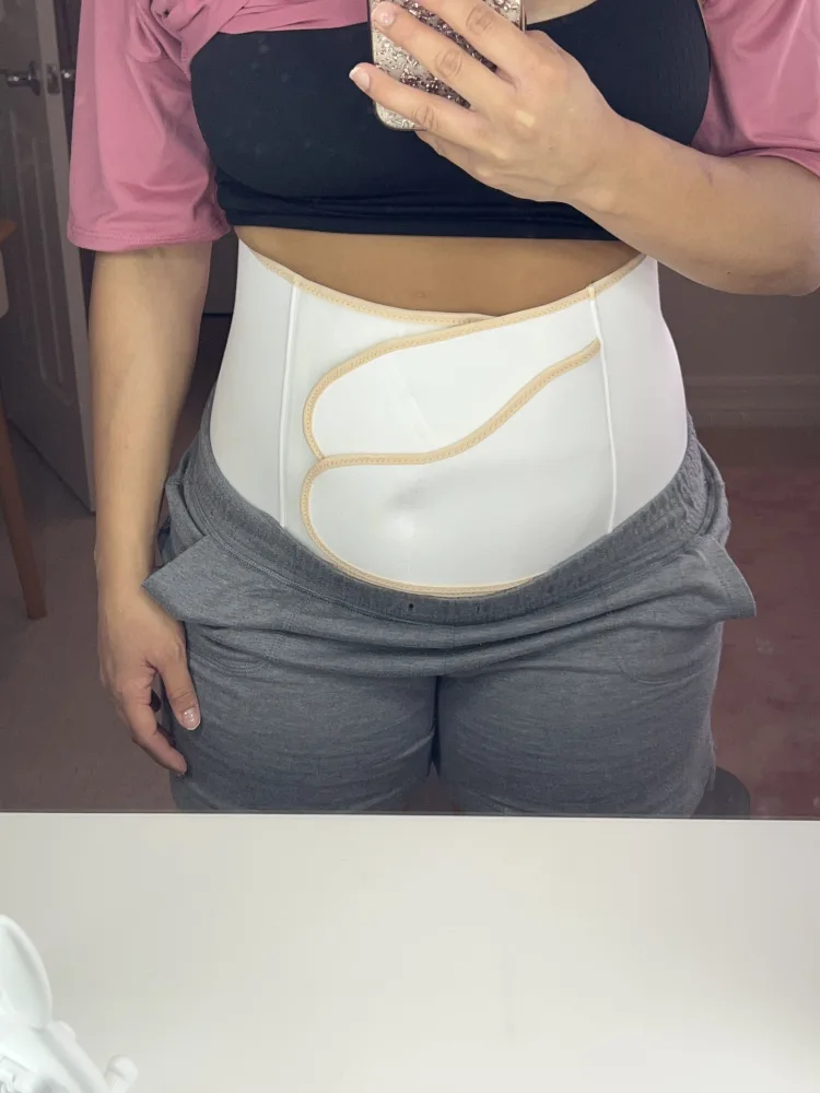 Moolida Postpartum Belly Wrap Abdominal Binder C Section Recovery Belt  Belly Band Back/Waist/Belly Compression Wrap