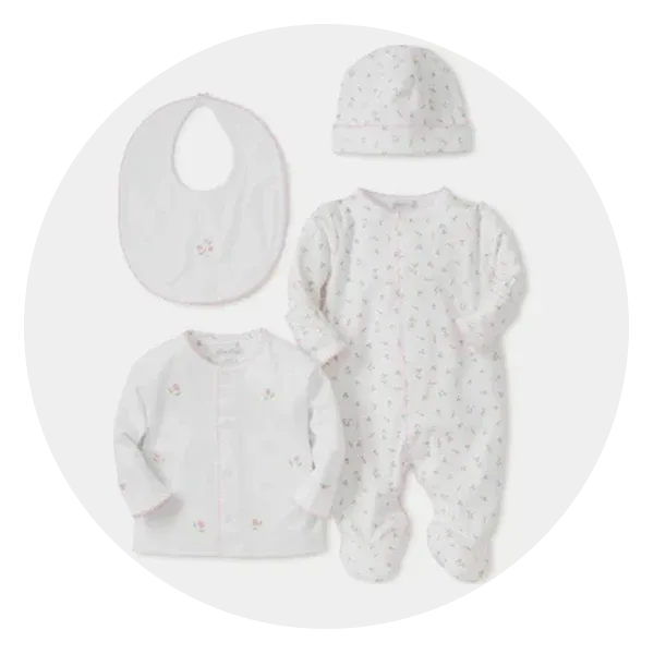 Kissy Kissy Garden Roses Take Me Home Layette Set