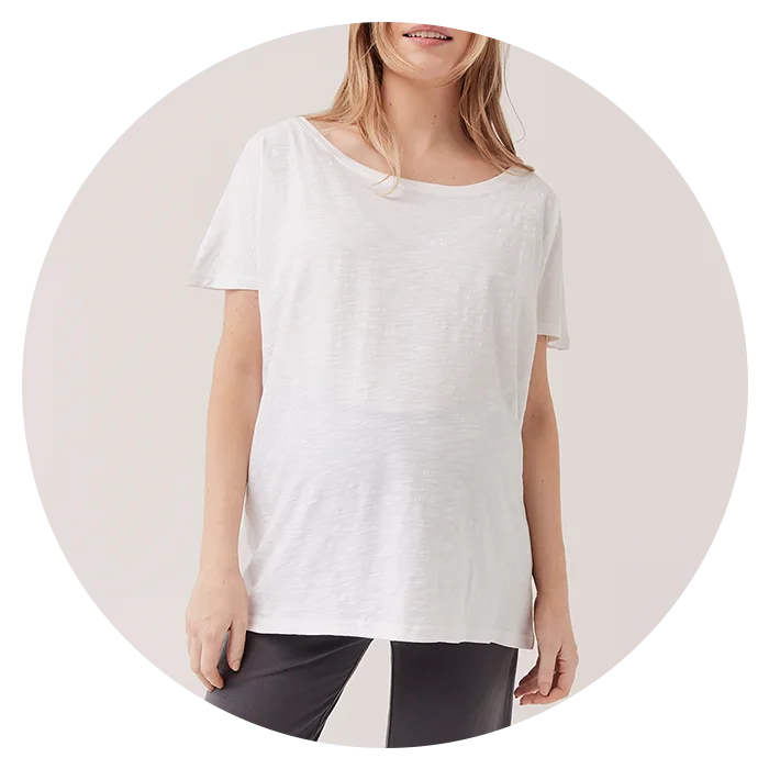 Pact Maternity Slub Slouchy Tee