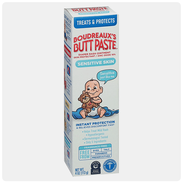 Boudreaux’s Butt Paste Sensitive Skin Diaper Rash Ointment