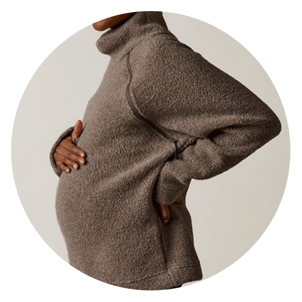 Wool pile maternity pullover 90's, Nursing wear