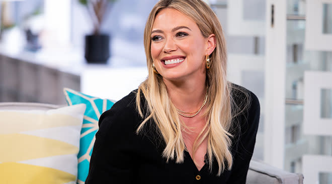 Actress Hilary Duff opens up about her home birth. 