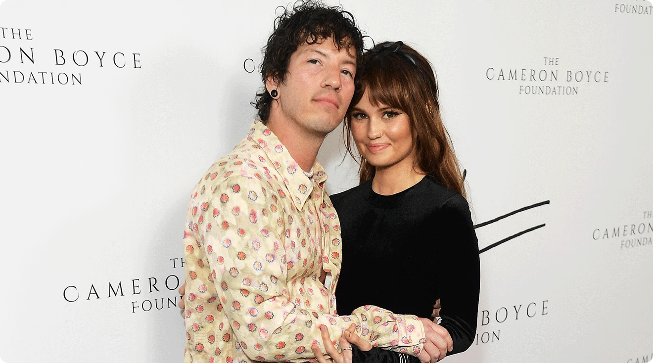 Debby Ryan and Joshua Dun attend the 2nd Annual Cameron Boyce Foundation Gala at Citizen News Hollywood on June 01, 2023 in Los Angeles, California