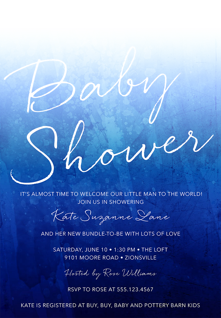 office baby shower wording
