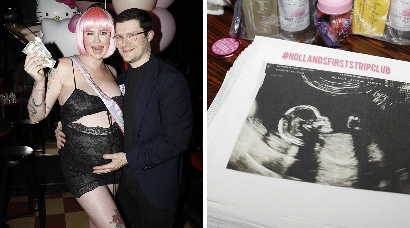 ireland baldwin hosts baby shower at strip club