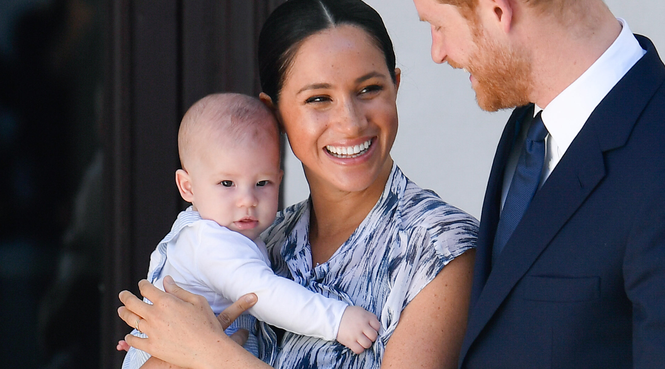 Meghan Markle with Prince Harry and baby Archie
