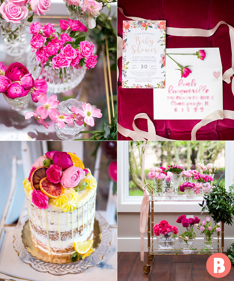 spring girl baby shower themes