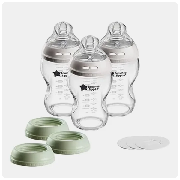 Tommee Tippee Natural Start 3 Uses Glass Bottle, Cup or Jar Set