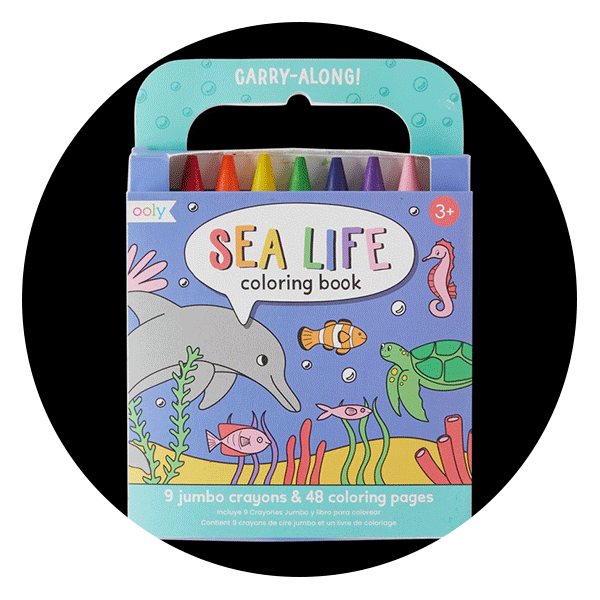 OOLY Carry Along! Coloring Book and Crayon Set