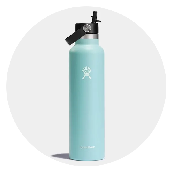 24 oz Standard Mouth Hydroflask with Flex Straw Cap