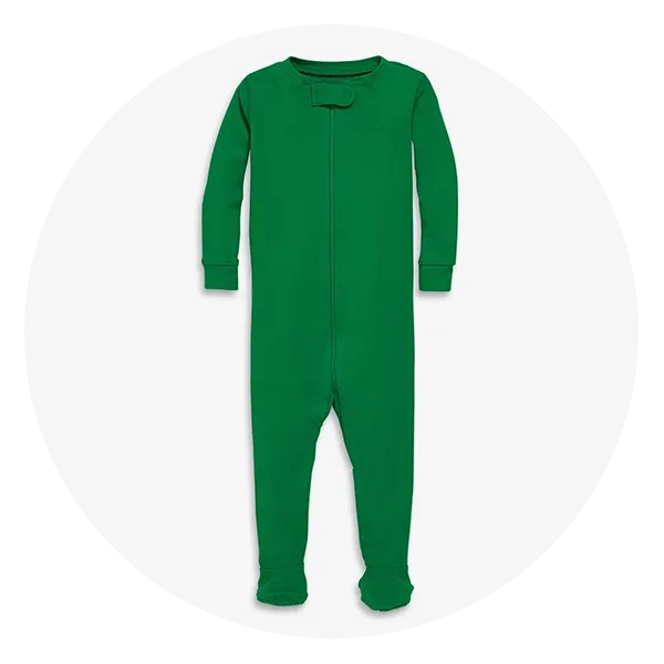 Primary The Organic Zip Footie Baby Pajama