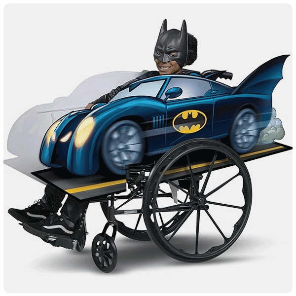 Disguise Adaptive Batman Wheelchair Cover Costume