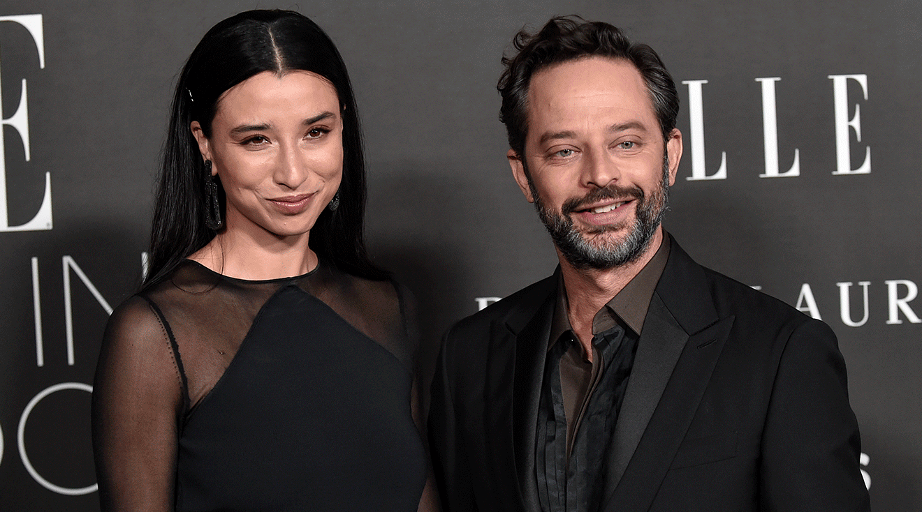 Lily Kwong and Nick Kroll attend the 29th annual ELLE Women in Hollywood celebration on October 17, 2022 in Los Angeles, California