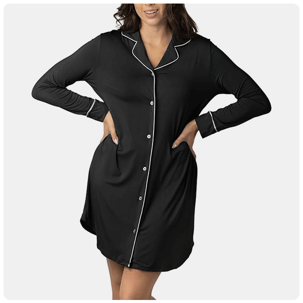Kindred Bravely Clea Bamboo Long Sleeve Sleep Shirt