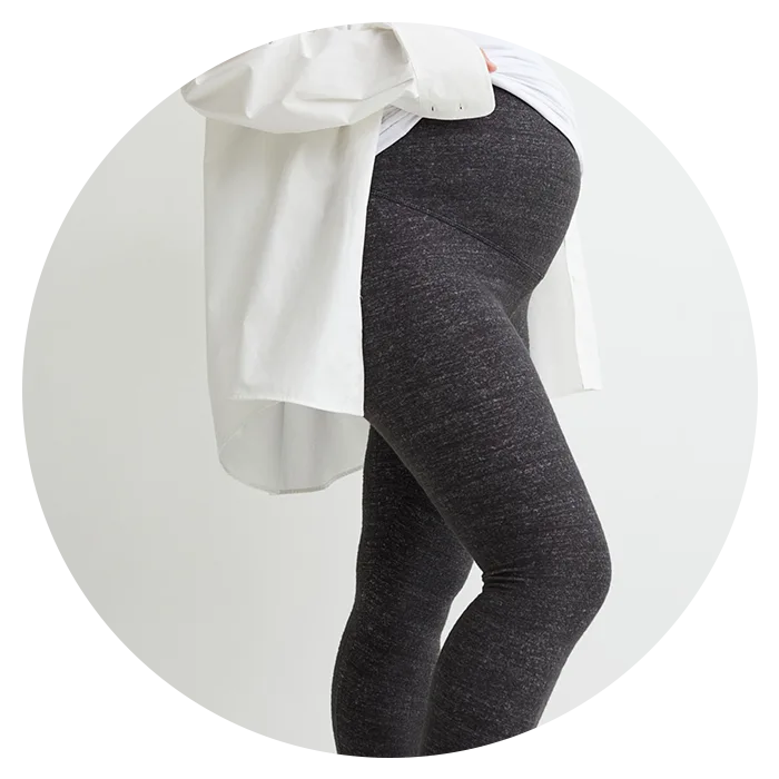 H&M MAMA Before & After Soft Maternity Leggings